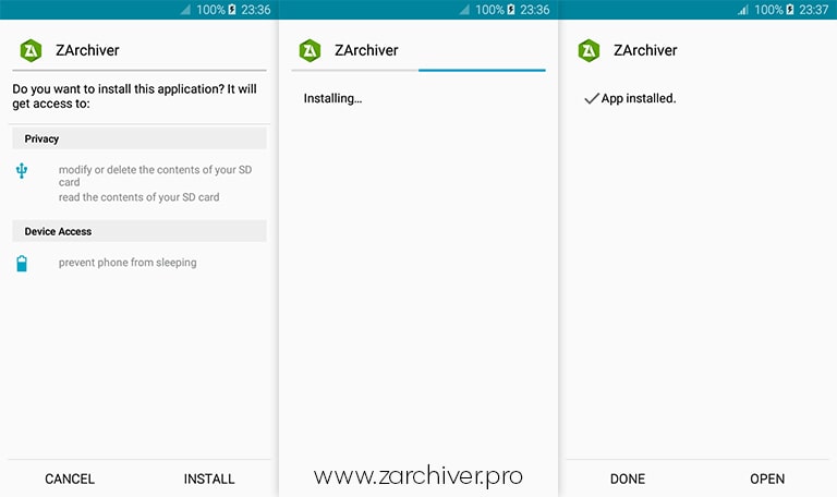 zarchiver for android