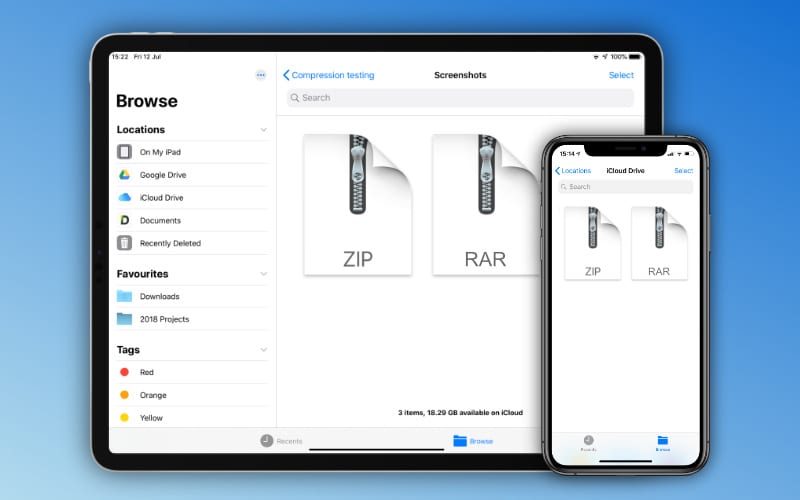 How to open zip files on an iPad or iPhone